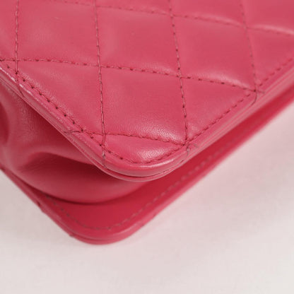 Chanel Pink Leather Coco Mark