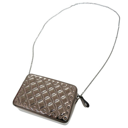 Valentino Garavani Silver Patent Leather Rockstud Spike