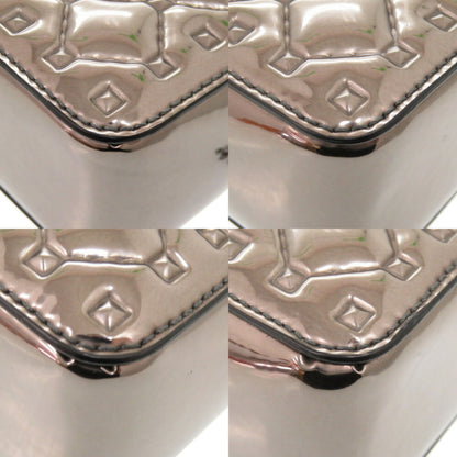 Valentino Garavani Silver Patent Leather Rockstud Spike