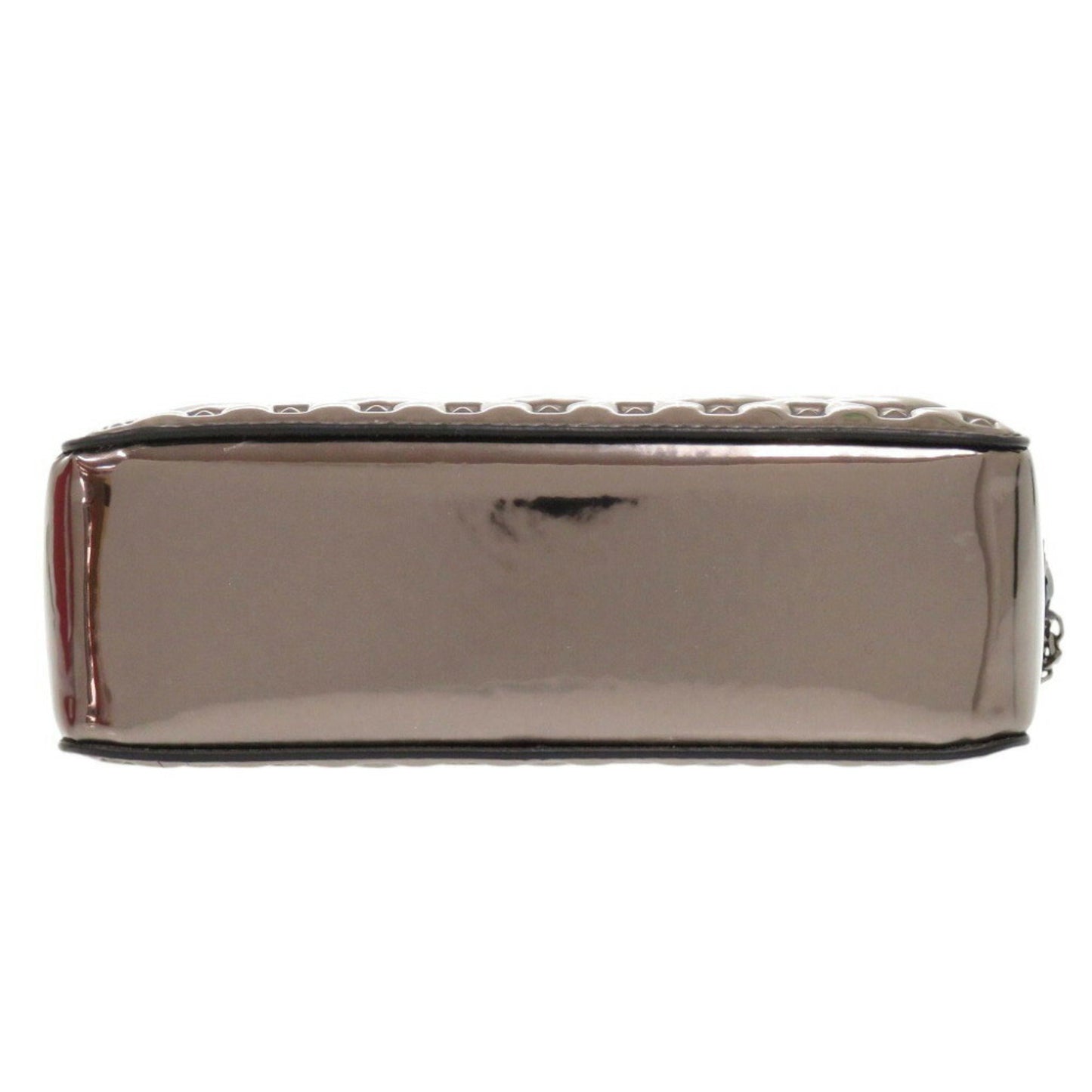 Valentino Garavani Silver Patent Leather Rockstud Spike