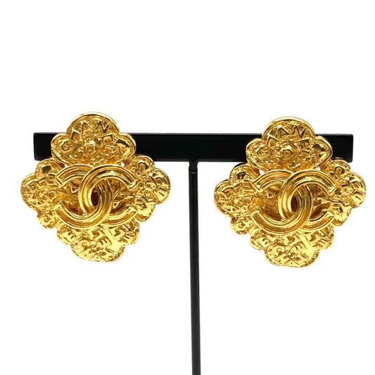 Chanel Gold Gold Plated Coco Mark
