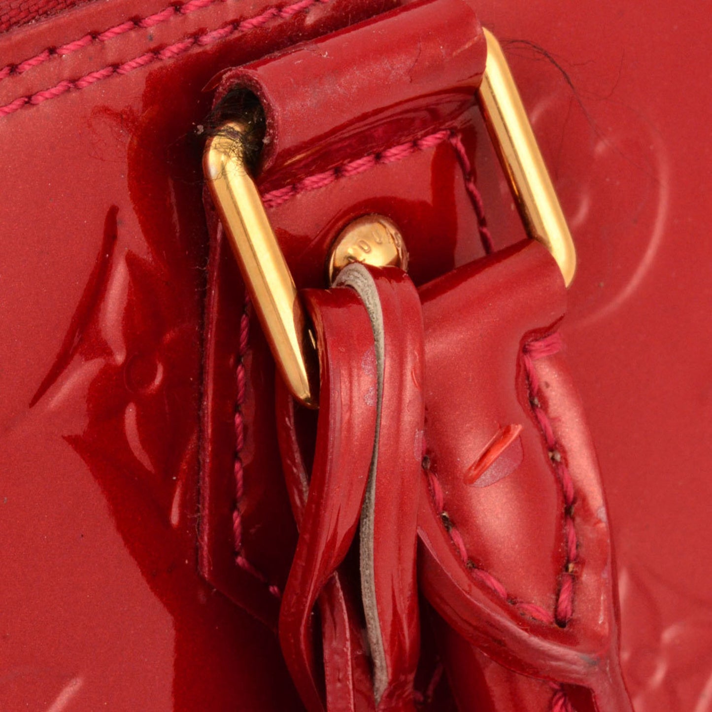 Louis Vuitton Red Patent Leather Alma
