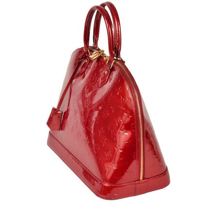 Louis Vuitton Red Patent Leather Alma