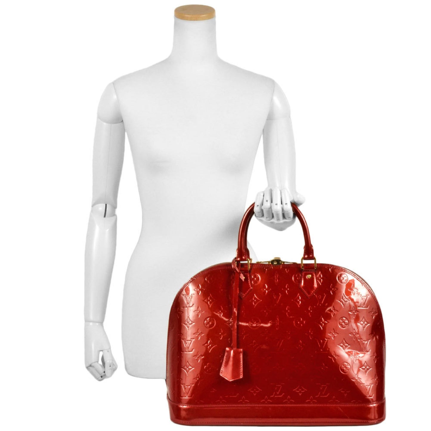 Louis Vuitton Red Patent Leather Alma