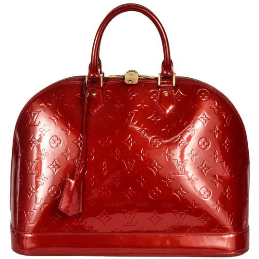 Louis Vuitton Red Patent Leather Alma
