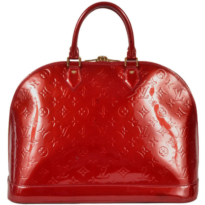 Louis Vuitton Red Patent Leather Alma