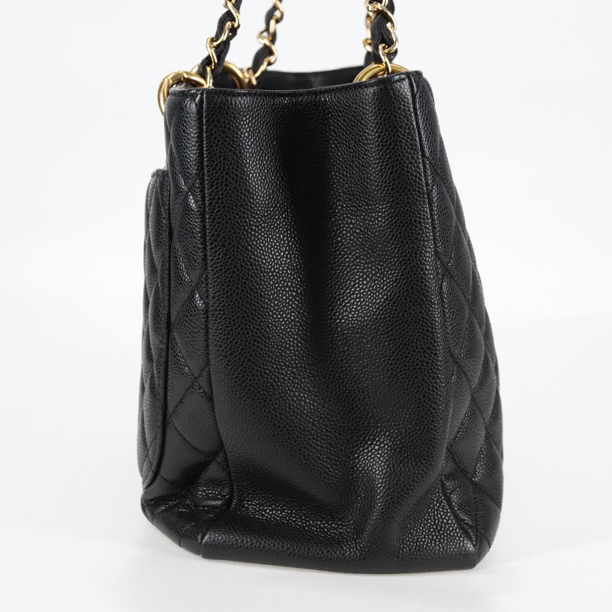 Chanel Black Leather Grand Shopping