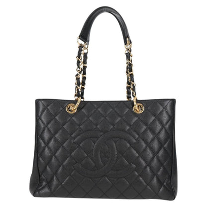 Chanel Black Leather Grand Shopping