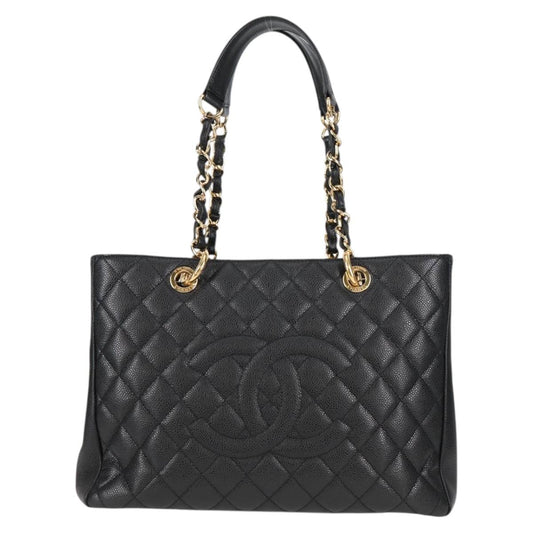 Chanel Black Leather Grand Shopping