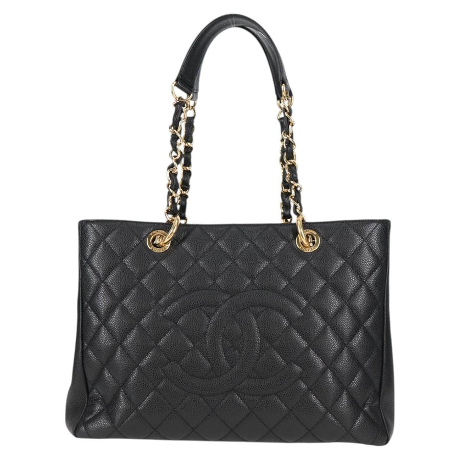 Chanel Black Leather Grand Shopping