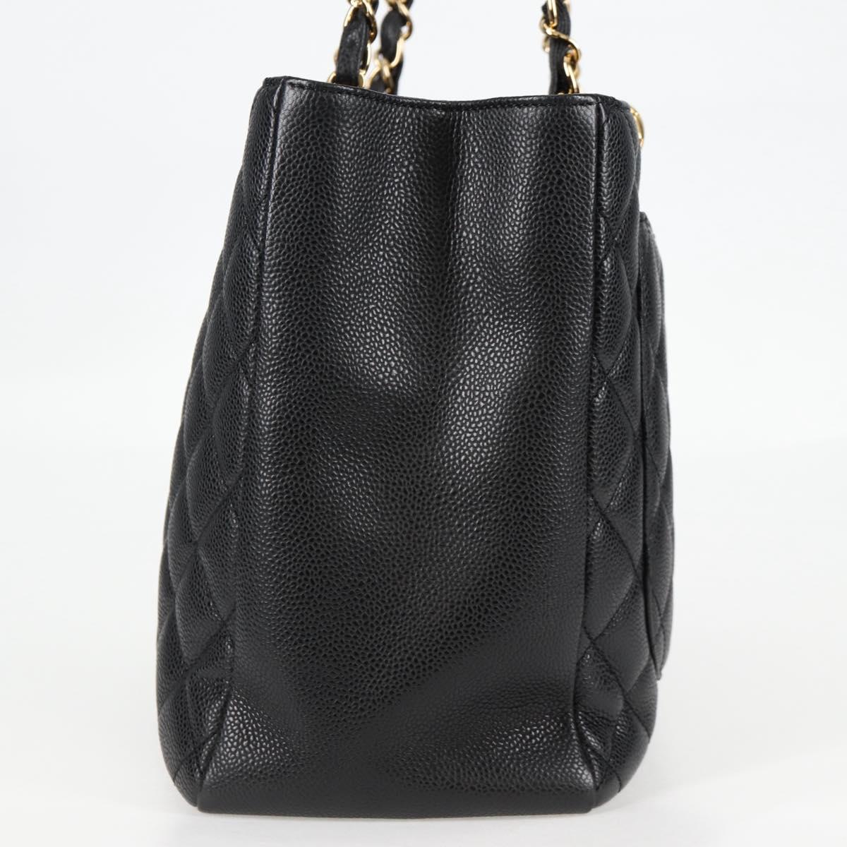 Chanel Black Leather Grand Shopping