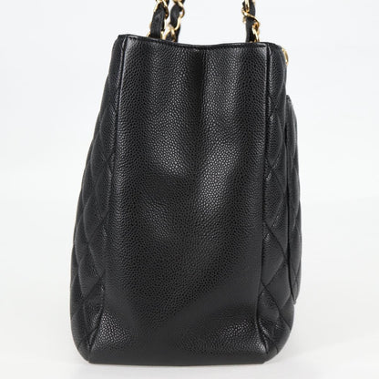Chanel Black Leather Grand Shopping