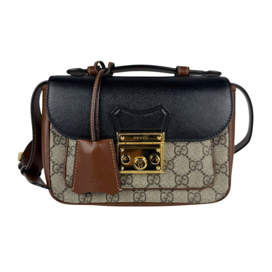 Gucci Brown Canvas Padlock