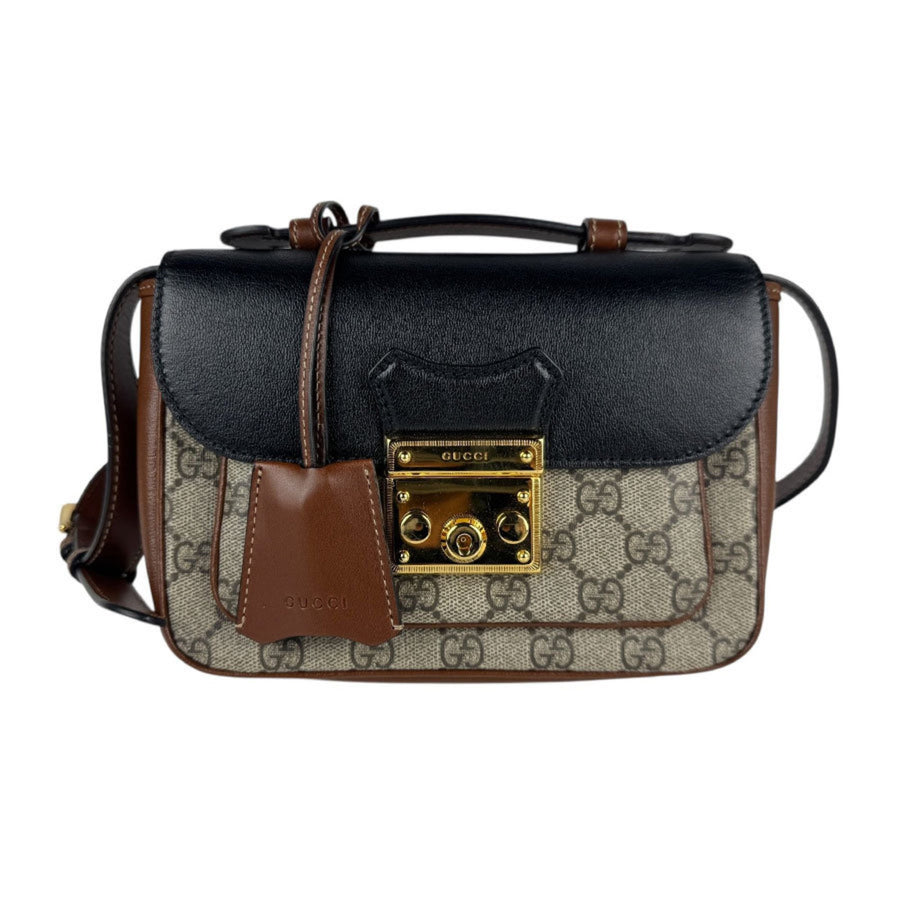 Gucci Brown Canvas Padlock