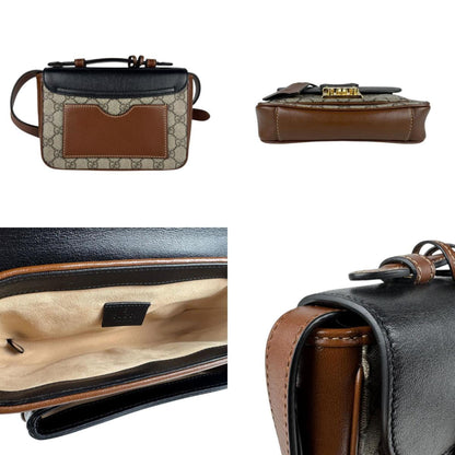 Gucci Brown Canvas Padlock
