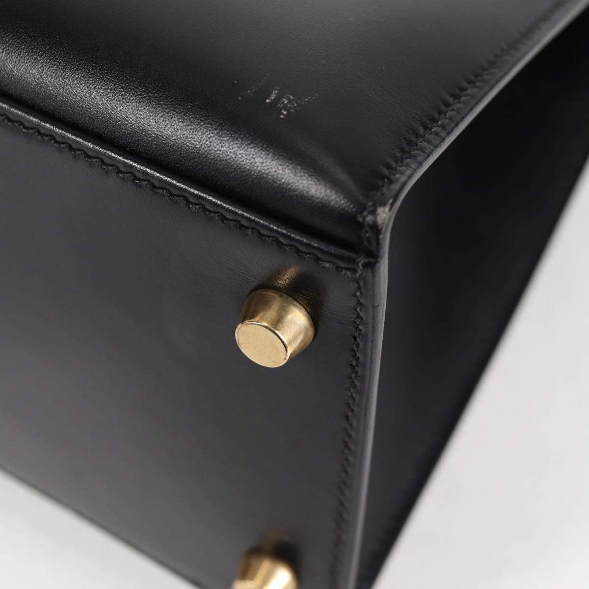 Hermès Black Leather Kelly 28