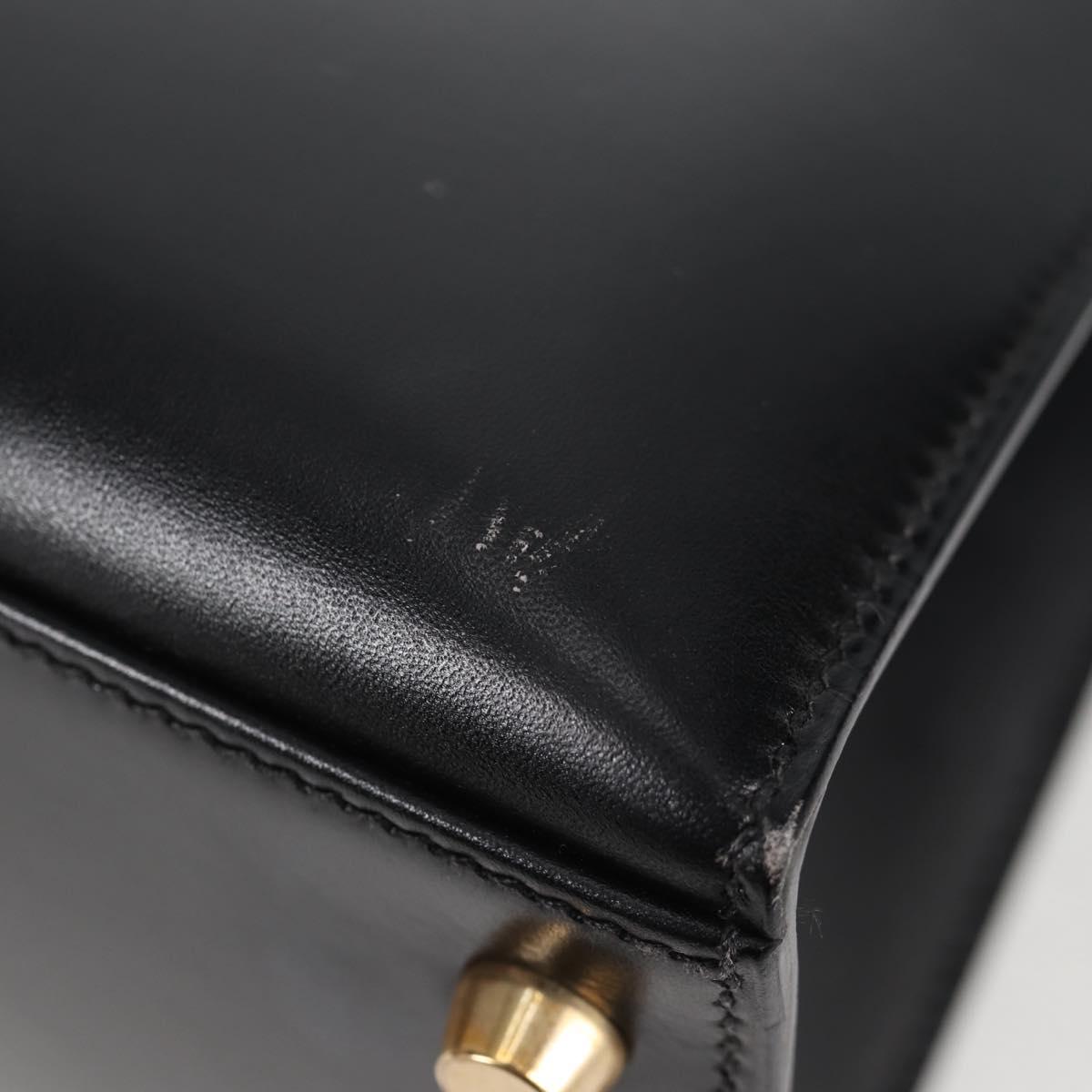 Hermès Black Leather Kelly 28