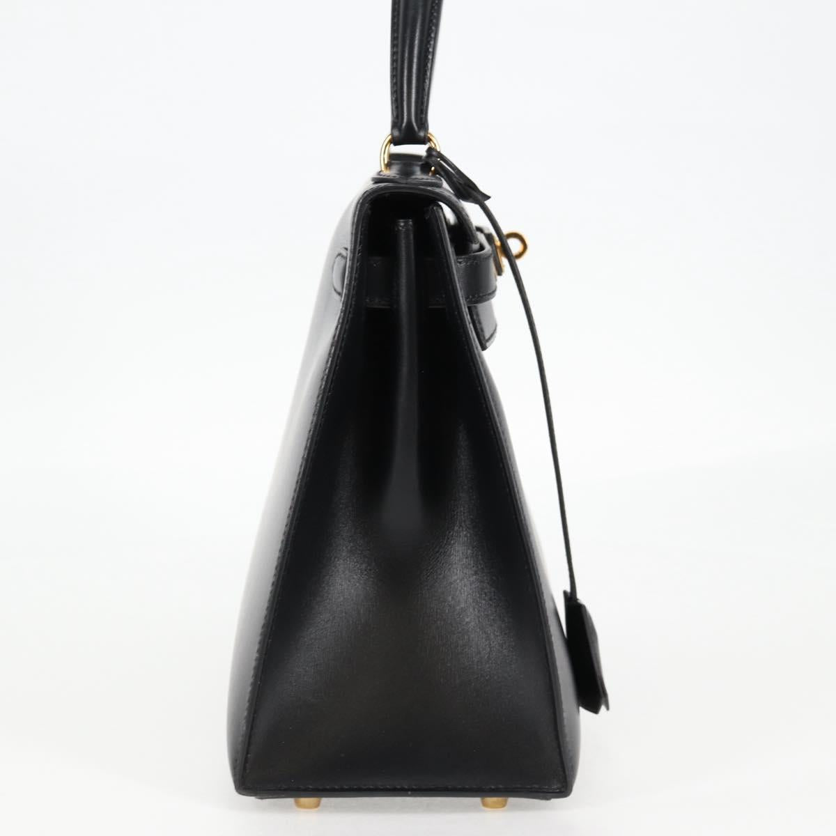 Hermès Black Leather Kelly 28