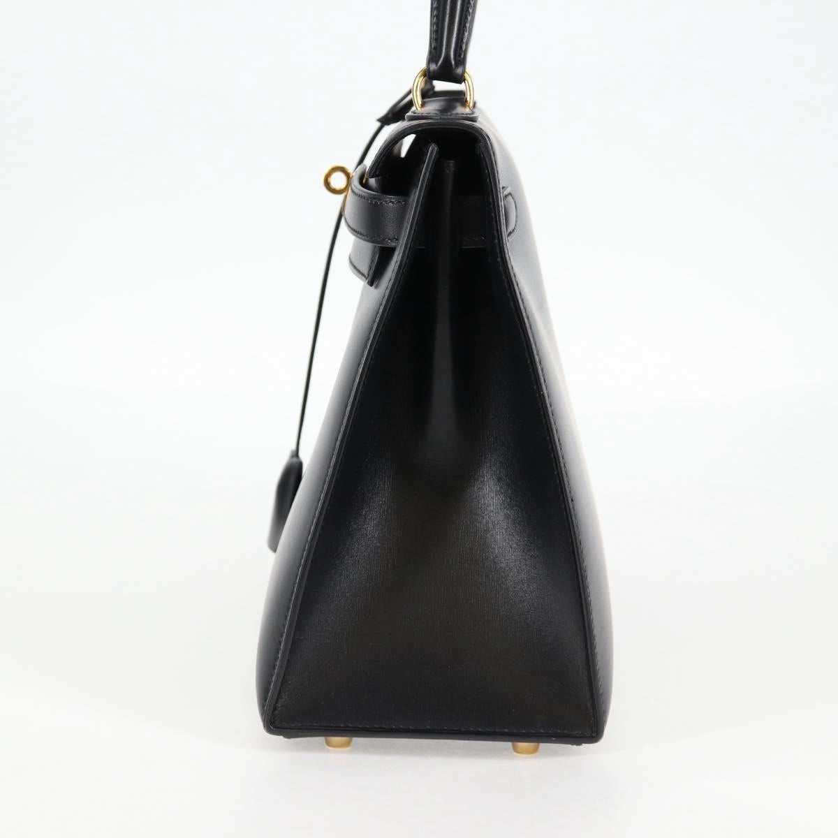 Hermès Black Leather Kelly 28