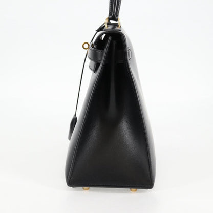 Hermès Black Leather Kelly 28