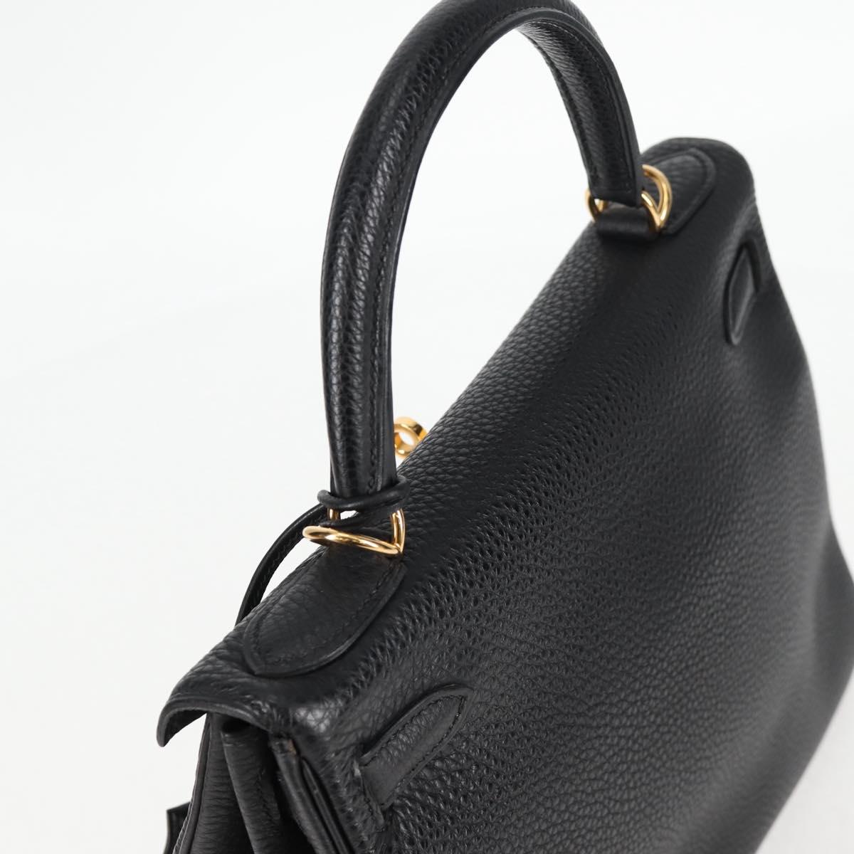 Hermès Black Leather Kelly 28