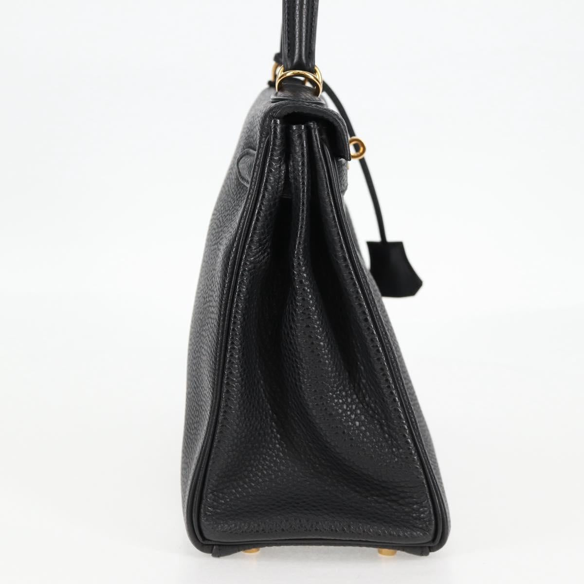 Hermès Black Leather Kelly 28