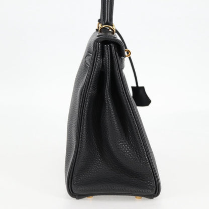 Hermès Black Leather Kelly 28