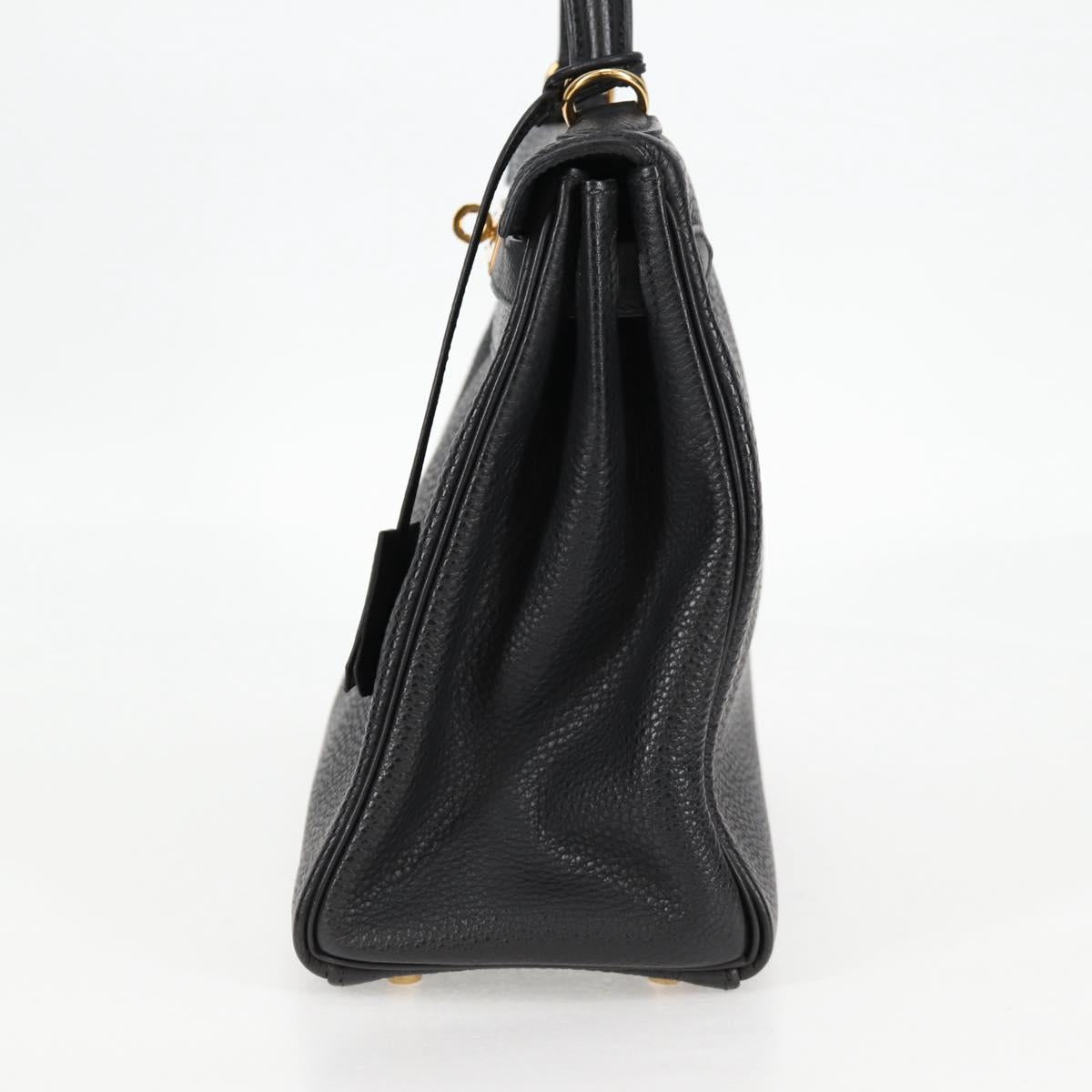 Hermès Black Leather Kelly 28