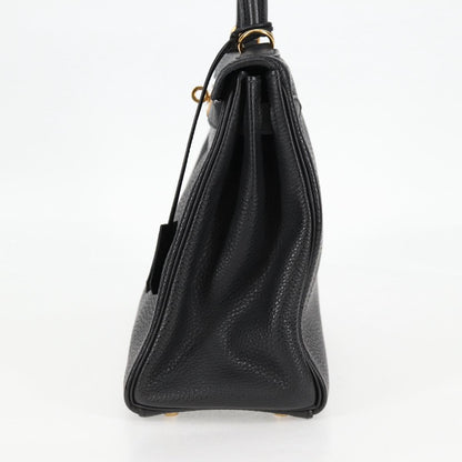Hermès Black Leather Kelly 28
