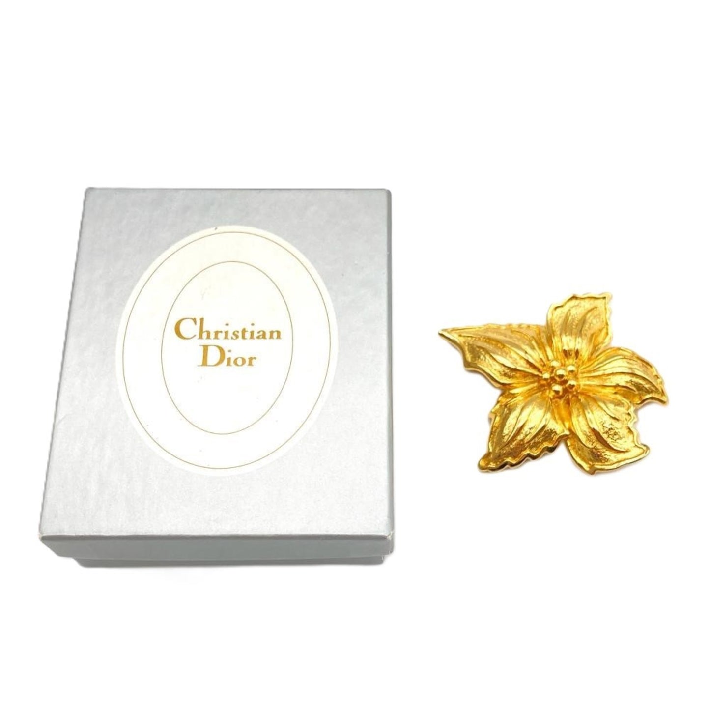 Dior Gold Metal Brooch