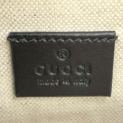 Gucci Black Leather Gg Embossé