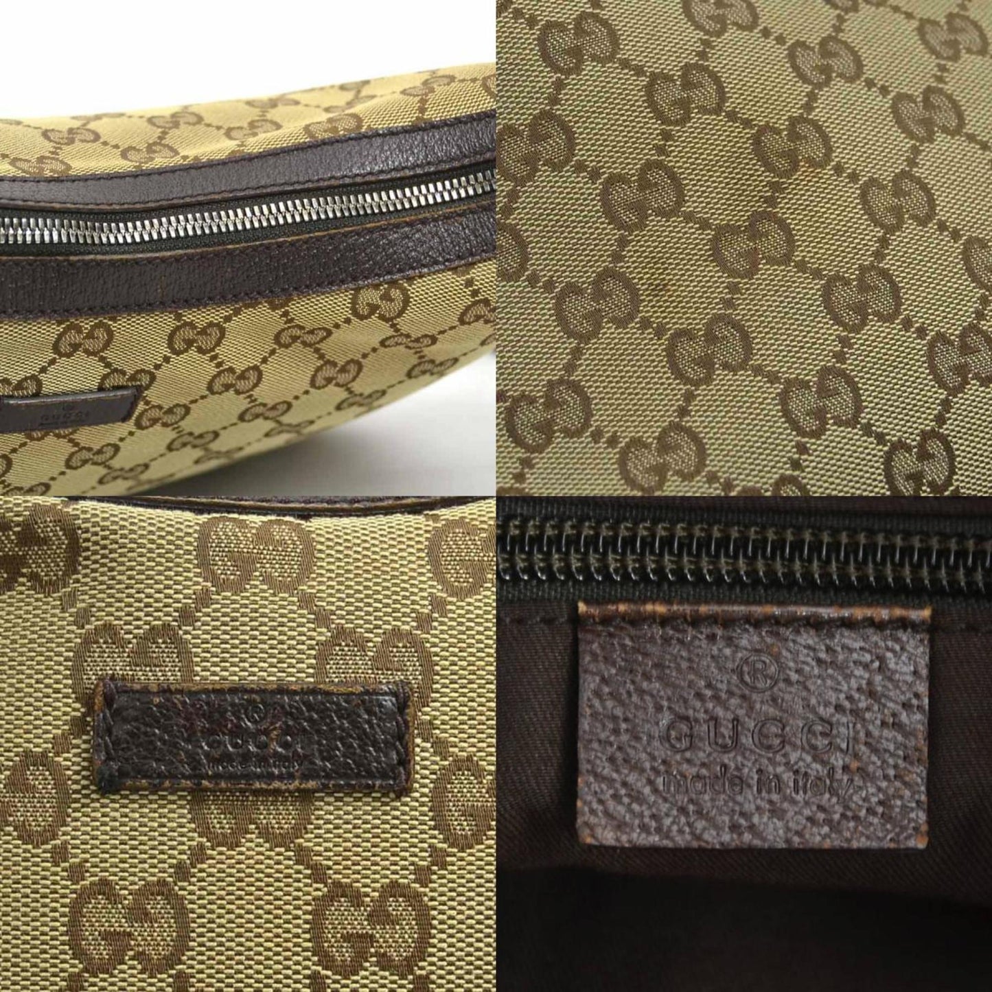 Gucci Brown Canvas Ophidia