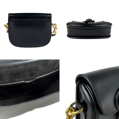 Dior Black Leather Bobby Medium