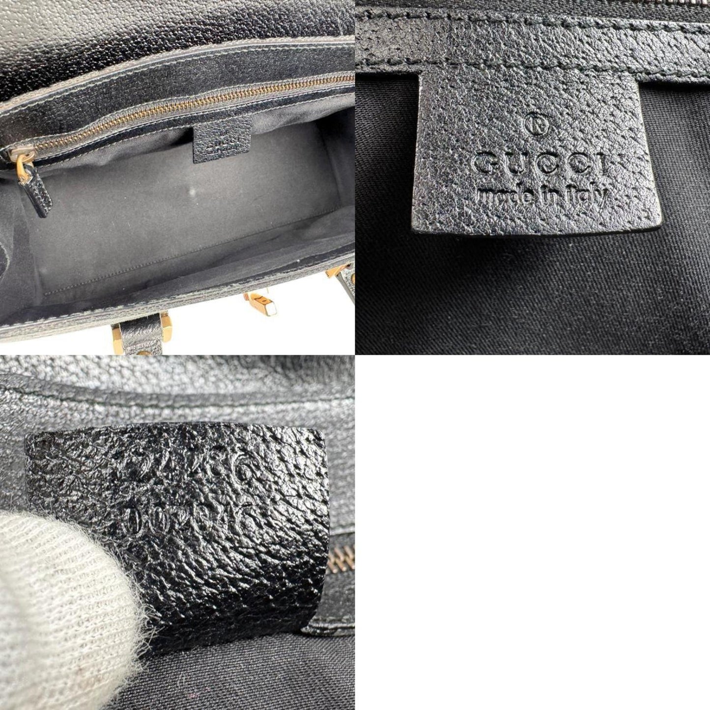 Gucci Black Canvas Gg Canvas
