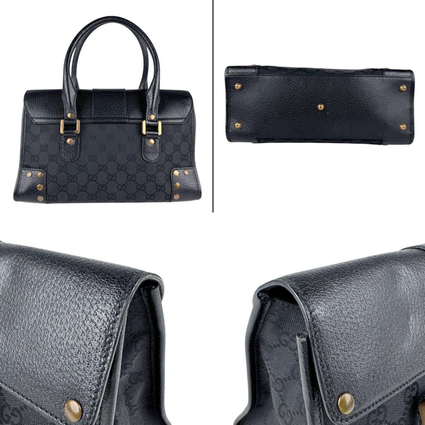 Gucci Black Canvas Gg Canvas