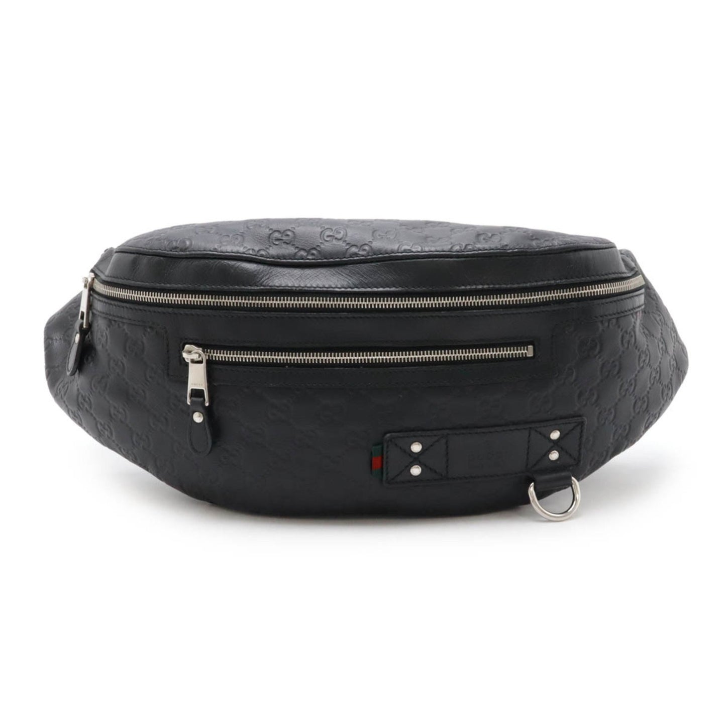 Gucci Black Leather Guccissima