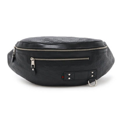 Gucci Black Leather Guccissima