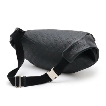 Gucci Black Leather Guccissima