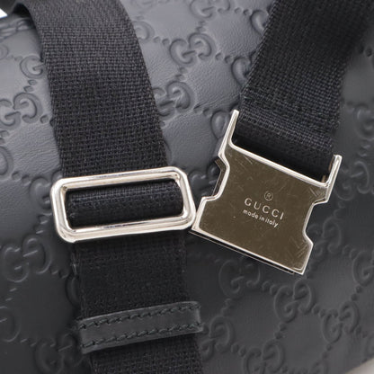 Gucci Black Leather Guccissima