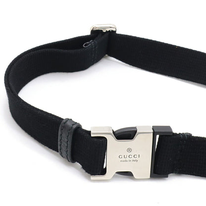 Gucci Black Leather Gg Jumbo
