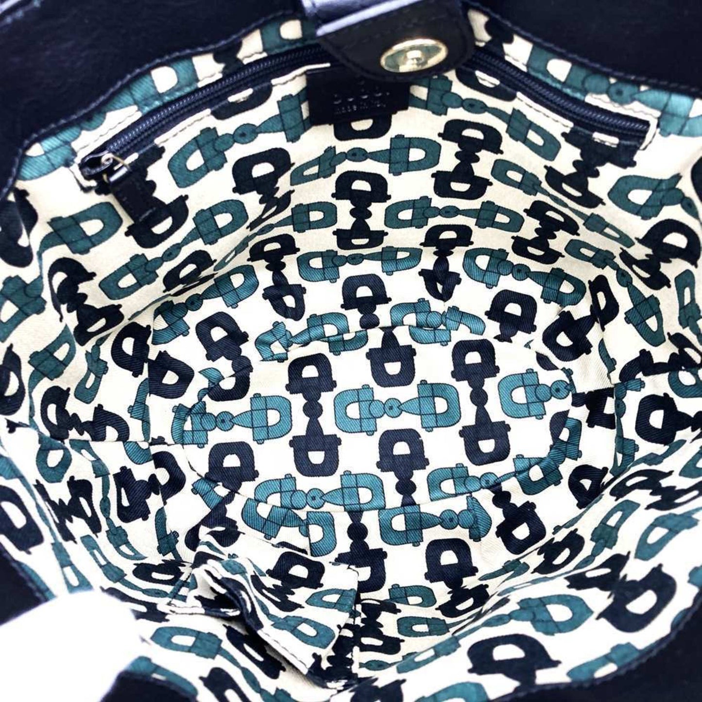 Gucci Black Leather Abbey