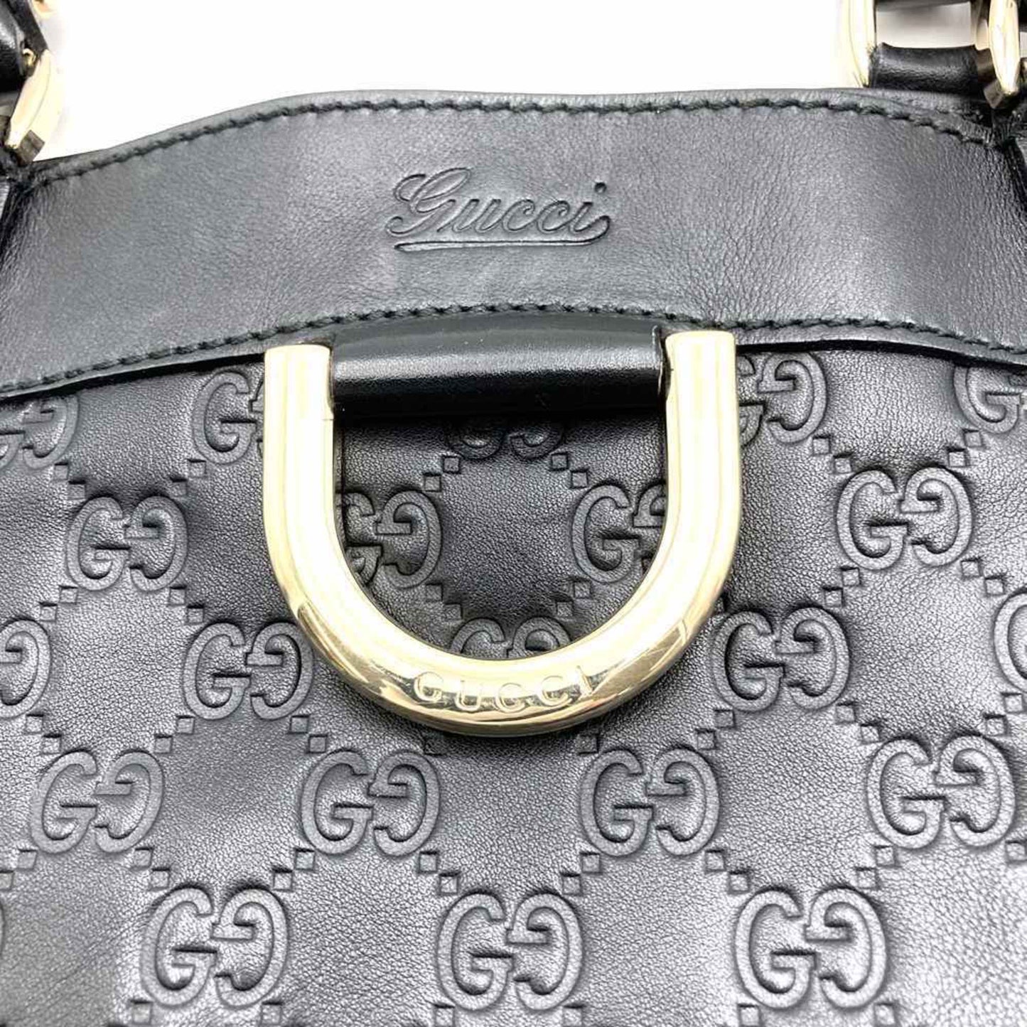 Gucci Black Leather Abbey