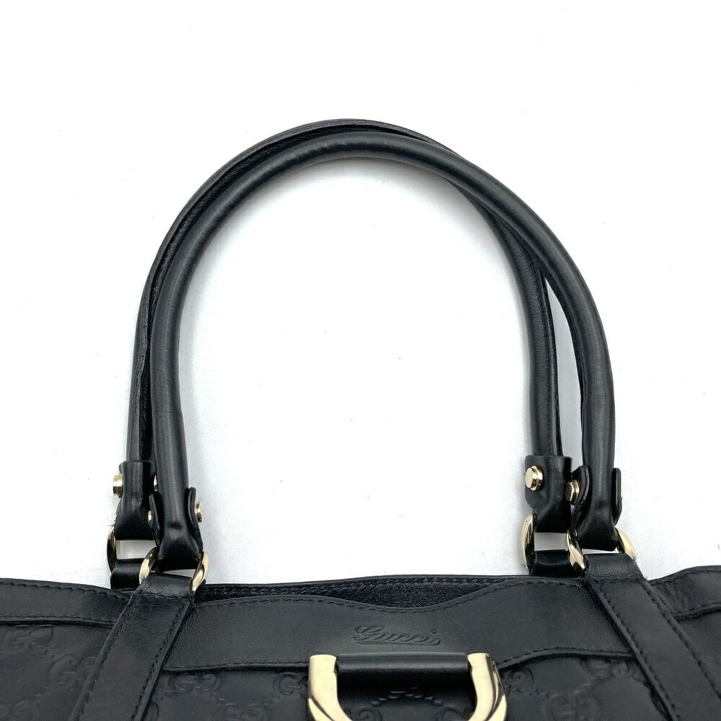 Gucci Black Leather Abbey