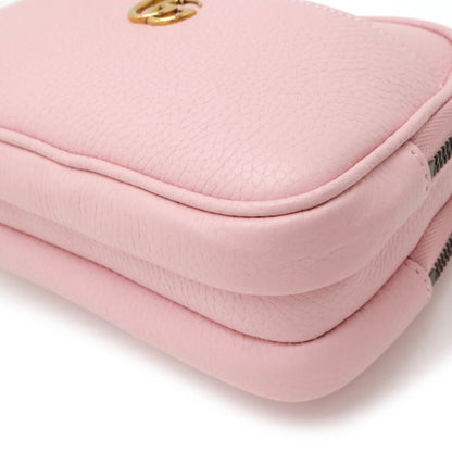 Gucci Pink Leather Gg Marmont