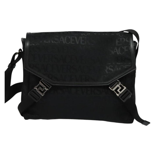 Versace Black Canvas Shoulder