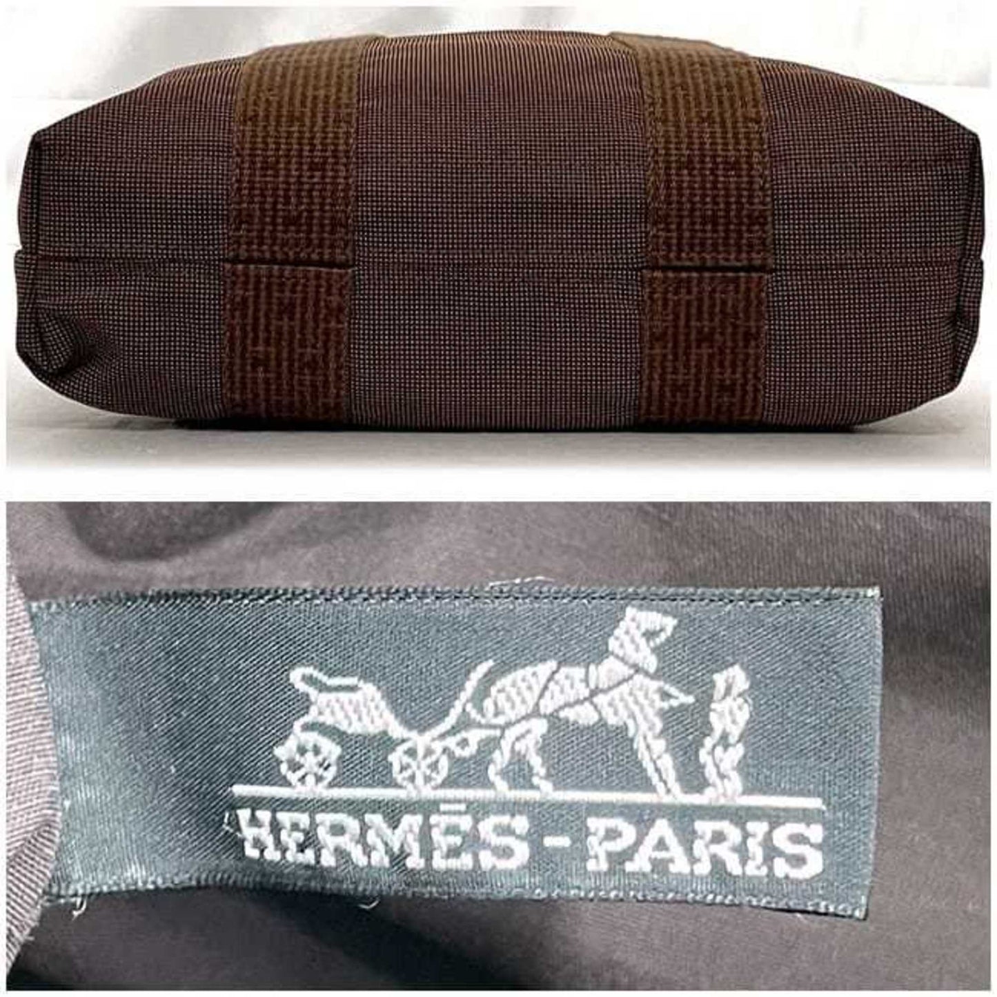 Hermès Brown Canvas Herline