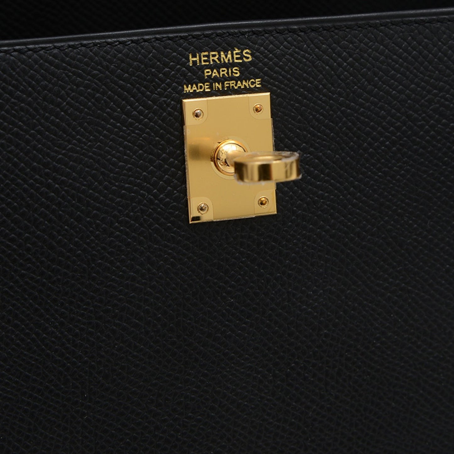 Hermès Black Leather Kelly 25