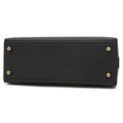 Hermès Black Leather Kelly 25
