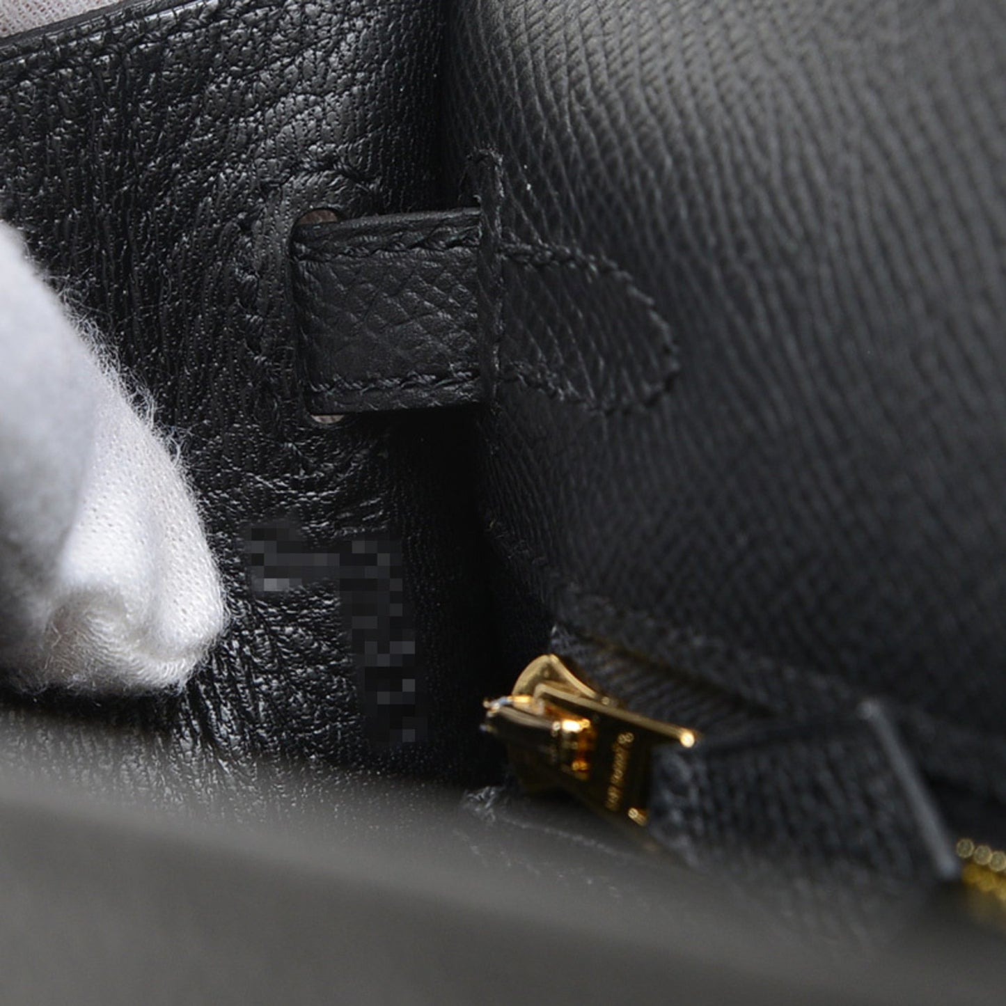 Hermès Black Leather Kelly 25