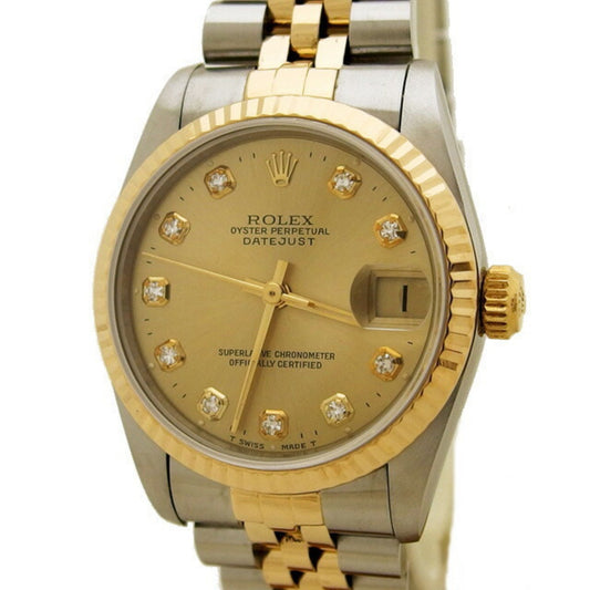 Rolex Gold Gold And Steel Datejust 31mm